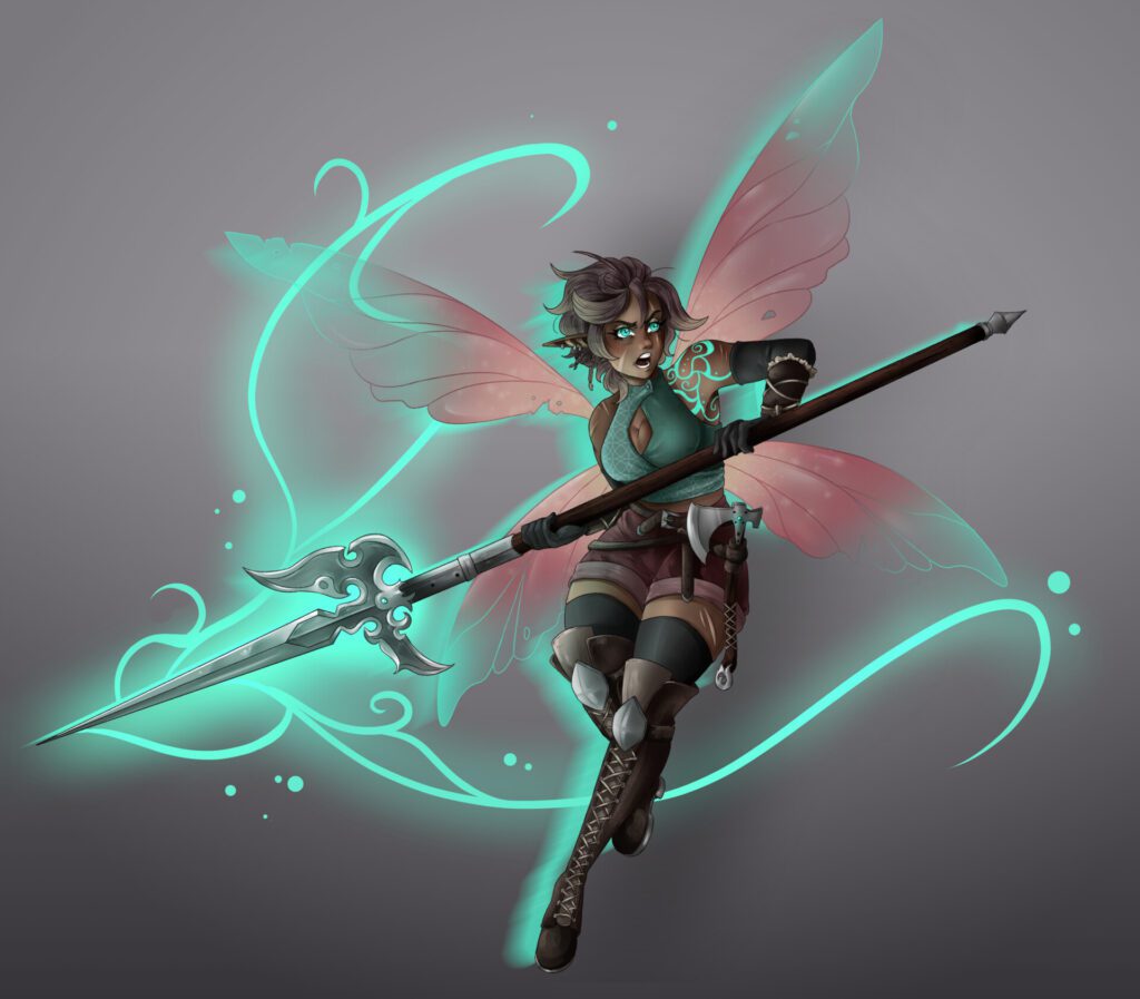 DnD Fariy Barbarian Echo Knight Multiclass